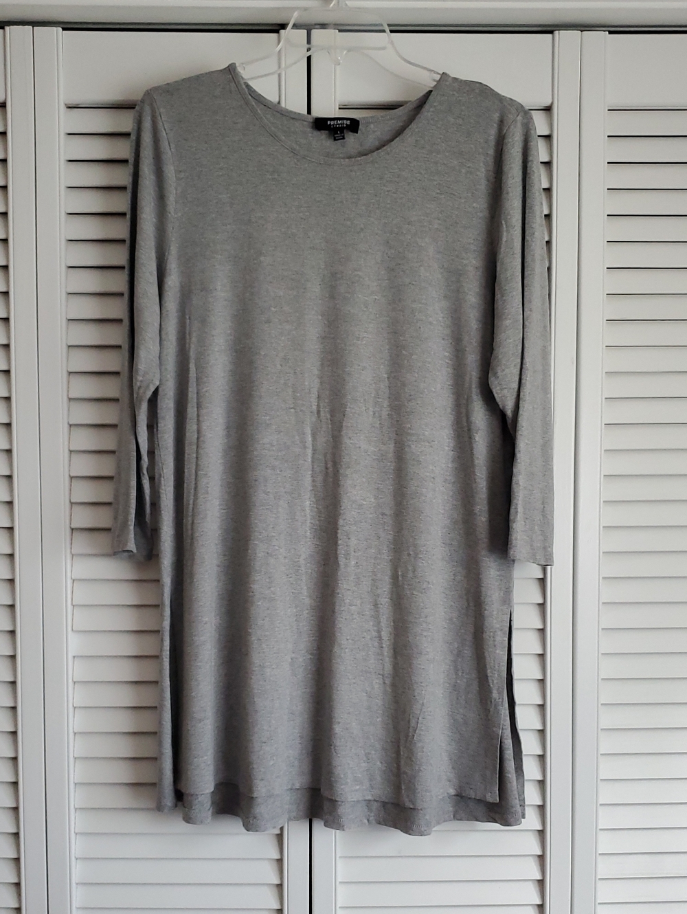 Premise Studio Women's Gray Long Sleeve Tunic